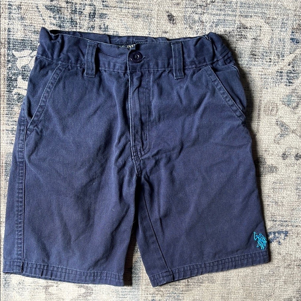 📦4/$20📦 US POLO ASSN Navy Blue Adjustable Waist Shorts Size 5